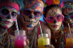 Noche de los Muertos am 31.10.2025 im Erdhaus des WALDORADO, auf dem Katzenberg in Bad Mergentheim